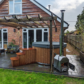 hottub thermowood - externe houtkachel